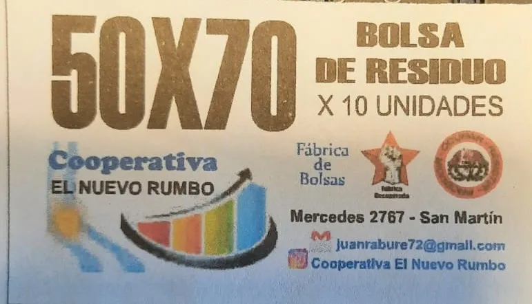 Bolsa de residuos 50x70 paquete x 10 unidades BIOBAG