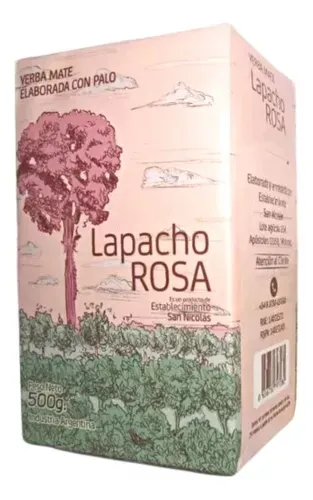 Yerba Mate LAPACHO ROSA con palo 500 gr