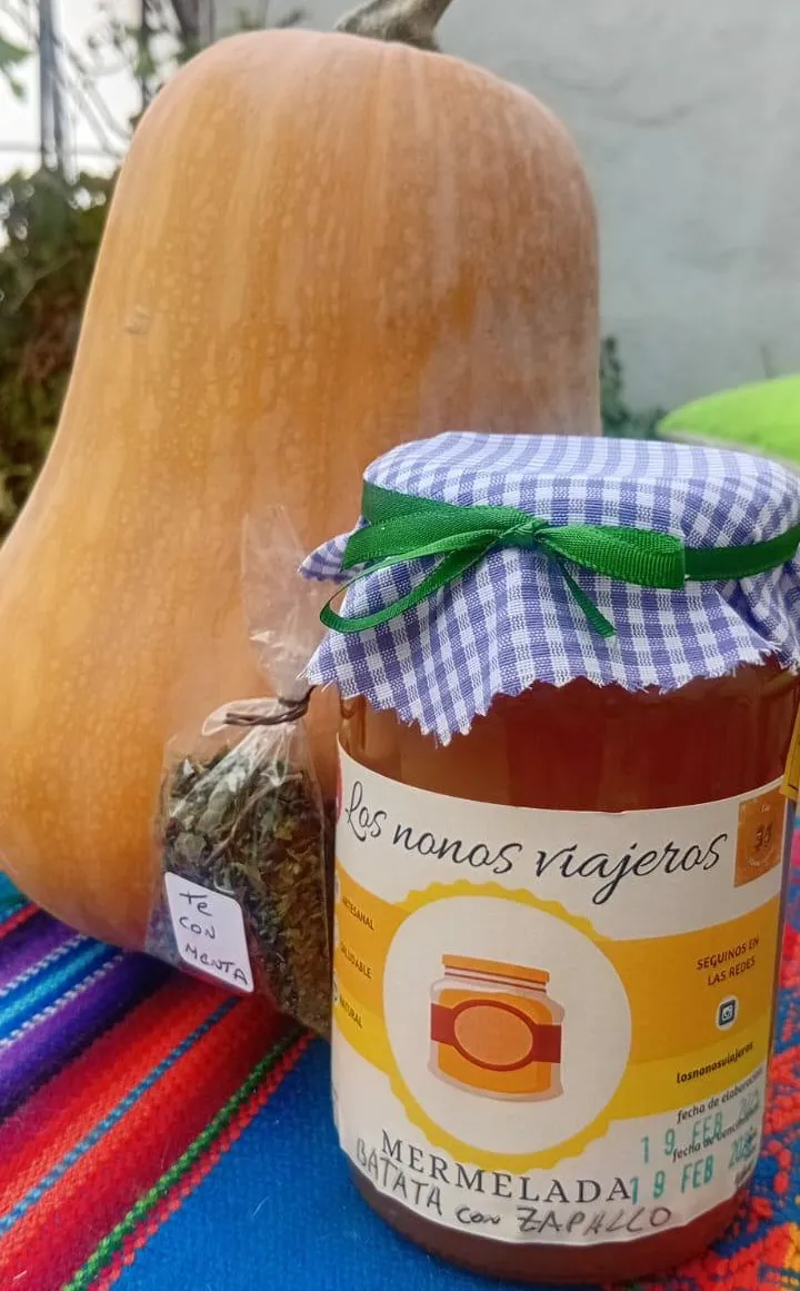Mermelada de batata con zapallo LOS NONOS VIAJEROS