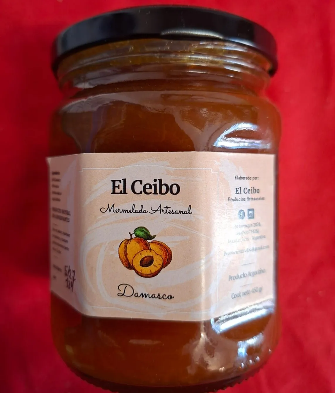 Mermelada de damascos El Ceibo
