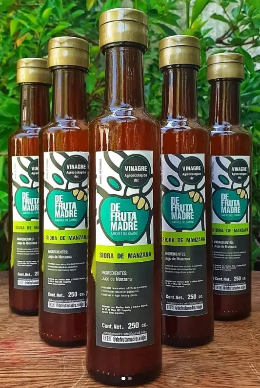 Vinagre de sidra de manzana DE FRUTA MADRE x 250 cc