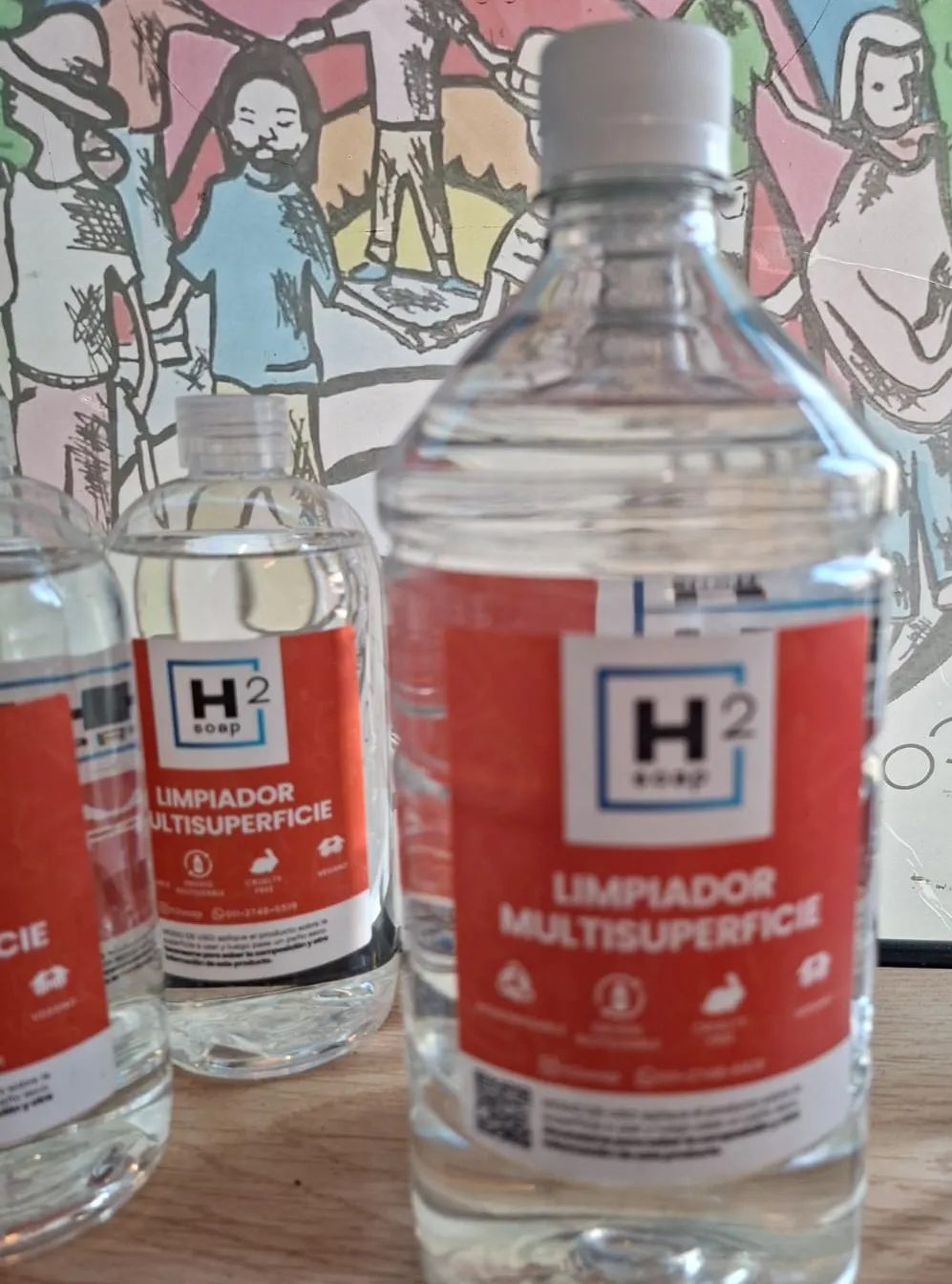 Limpiador multisuperficie desinfectante H2SOAP x 1 L