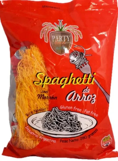 Spaghetti de arroz PARTY sabor morrón sin TACC