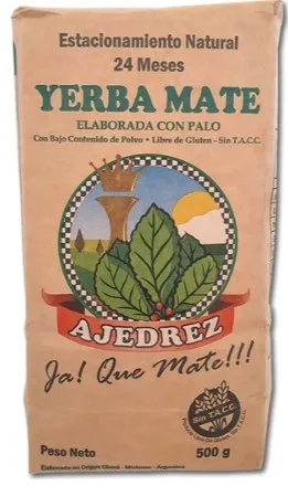 Yerba Mate AJEDREZ agroecológica 500 gr