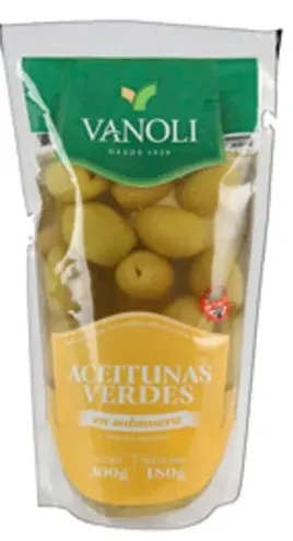 Aceitunas verdes VANOLI 180/300 grs doypack