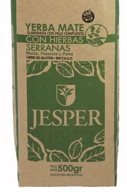 Yerba Mate JESPER con hierbas agroecológica x 500 gr