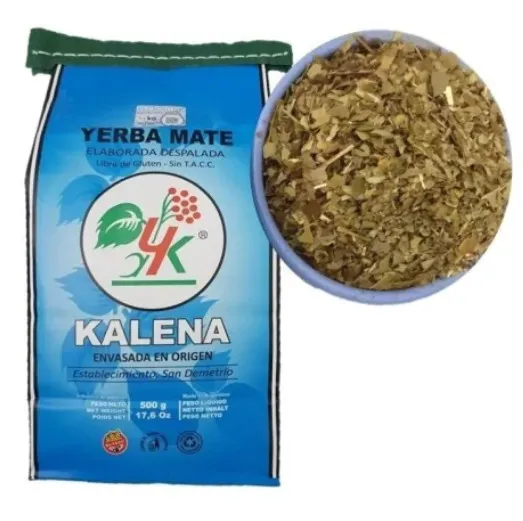 Yerba Mate KALENA despalada barbacuá x 500 gr