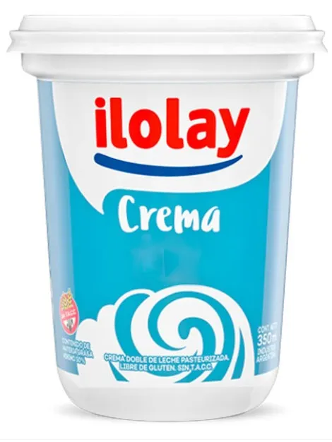 Crema de leche simple ILOLAY x 350 ml
