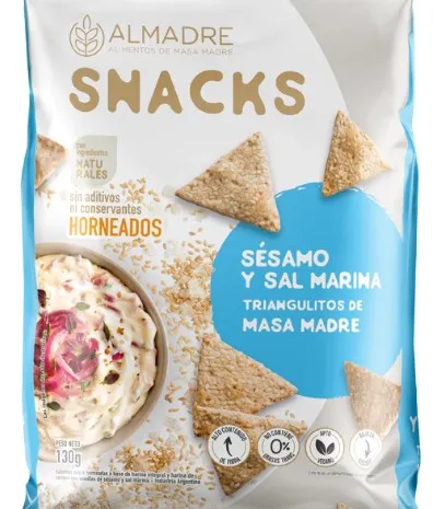 Snack de sésamo y sal marina ALMADRE x 130 gr