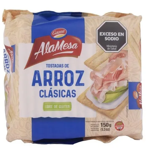 Tostadas de arroz clásicas ALAMESA x 150gr