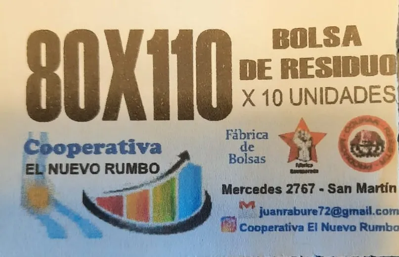 Bolsa de residuos 80x110 paquete x 10 unidades
