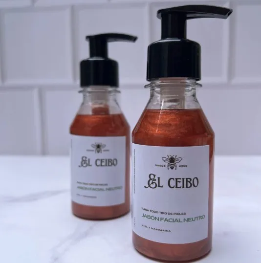 Jabón facial de miel y mandarina 125 cc