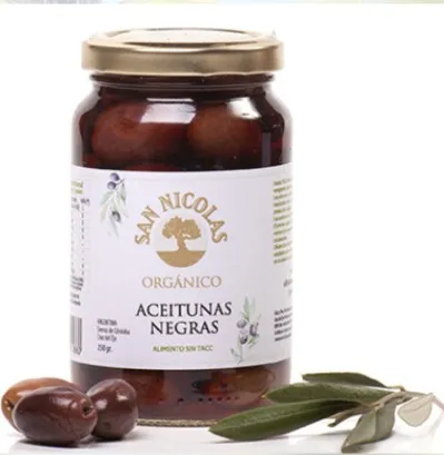 Aceitunas negras SAN NICOLÁS orgánicas *gigantes* x 250 gr