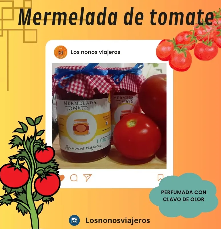 Mermelada de tomates LOS NONOS VIAJEROS