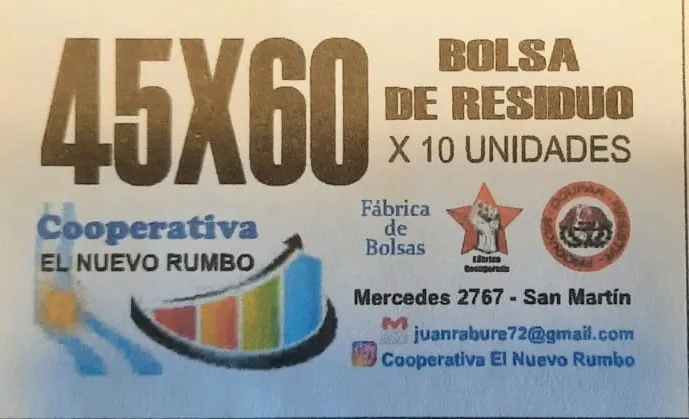 Bolsa  de residuos 45x60 paquete x 10 unidades