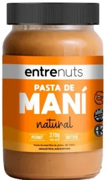 Pasta de maní natural ENTRENUTS x 350 gr