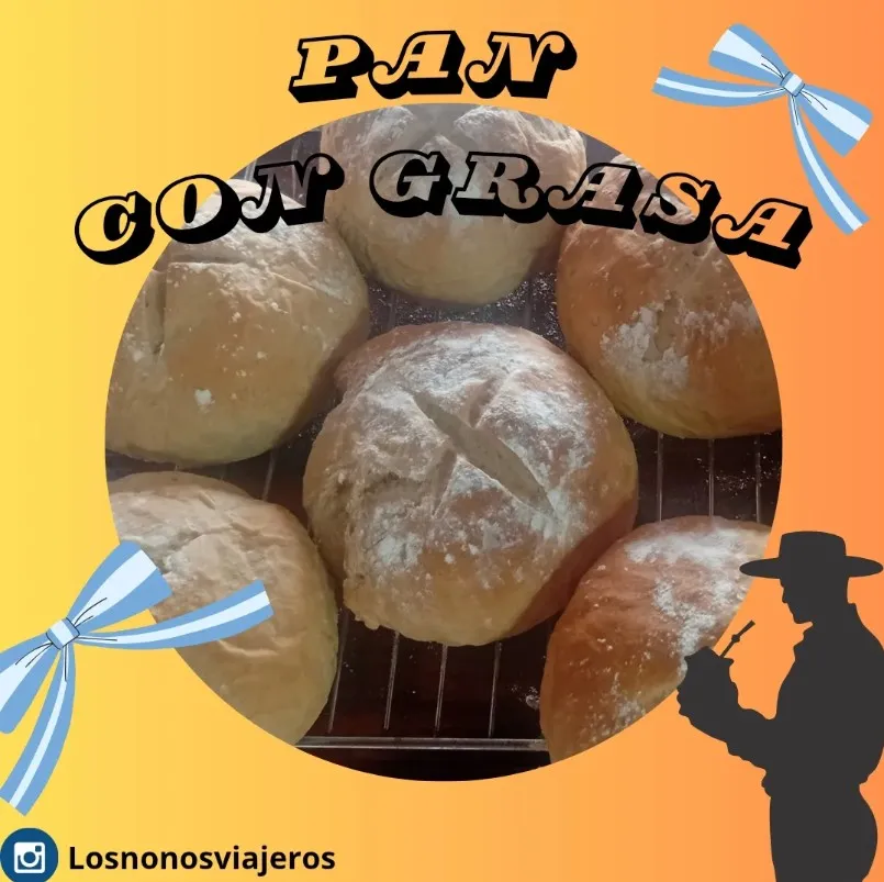 Pan de campo con grasa LOS NONOS VIAJEROS