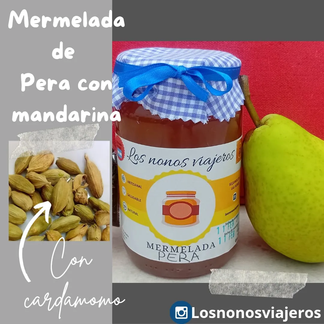 Mermelada de pera con mandarina LOS NONOS VIAJEROS