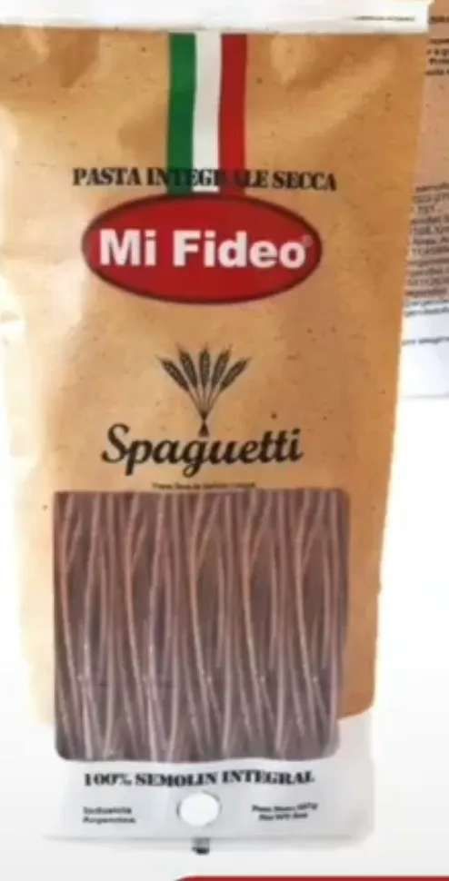 Spaghetti 100% semolín integral MI FIDEO natural